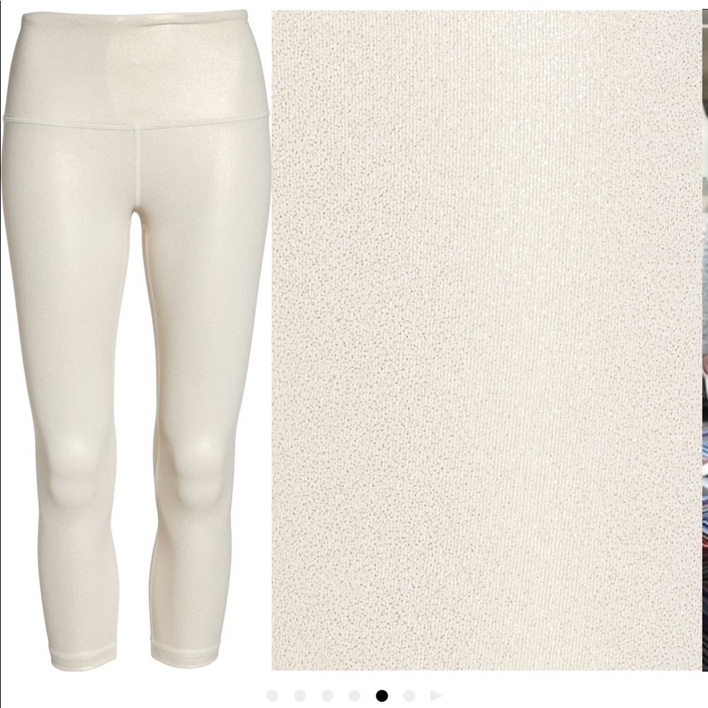 Zella pure high waist crop legging grey crystal Sm